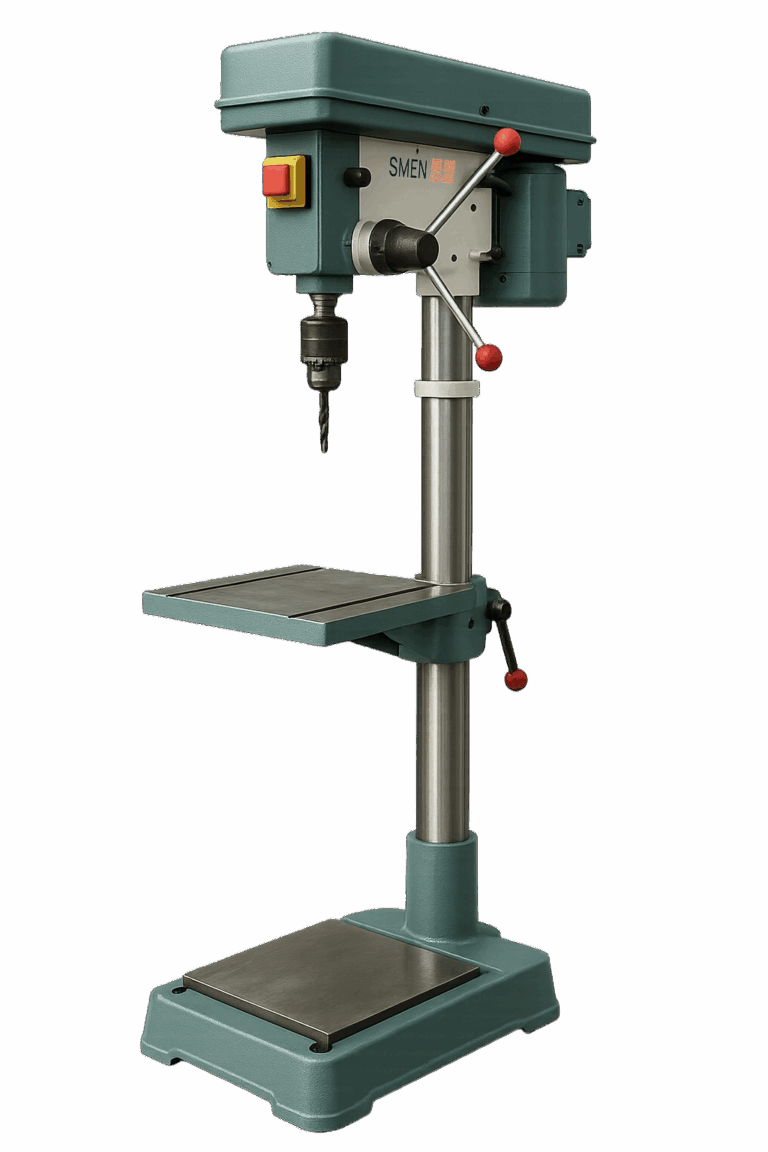 Max. drilling diameter : 32 mm Table movement : 500 mm Table size : 470x420 mm Motor power : 750 W